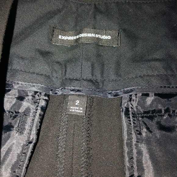 Express Design Studio Pants Black w/ Studded Waist - Picture 7 of 13